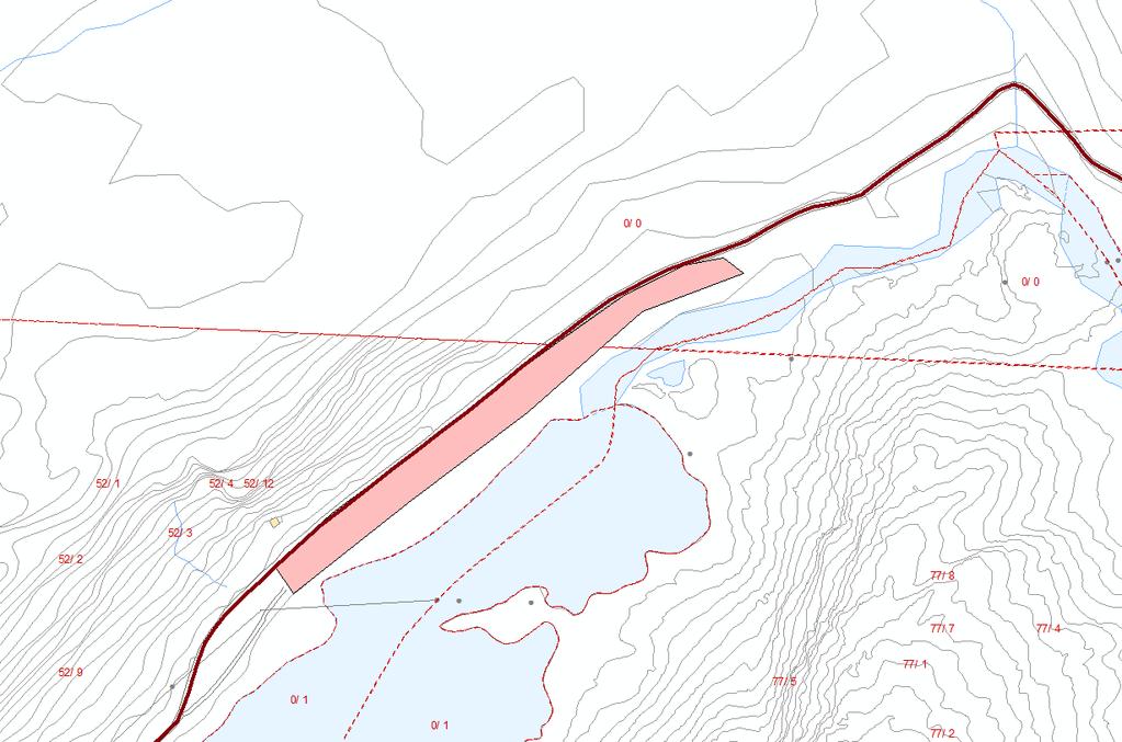 R05 Svartavassvegen riggplass Lokalitet: Ved Langavatnet, mellom Vemundsbotn og dam Svartavatnet, Masfjorden kommune Posisjon: N 6752226