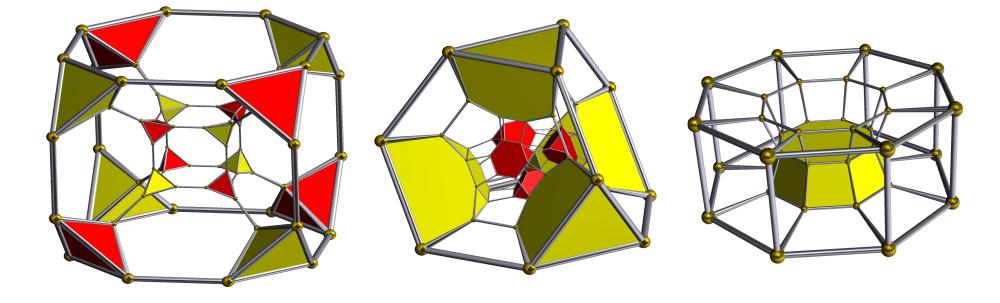 68 KAPITTEL 3. POLYTOPER I HØYERE DIMENSJONER uniforme polyederene, og en uniform 5-polytop vil være en hjørne-transitiv 5-polytop er alle cellene er blant disse uniforme 4-polytopene, osv.
