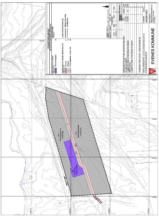 11 Figur 4 Reguleringsplan for Evenes Servicesenter AS 2.4.4 Øvrig planarbeid Avinor har tidligere utarbeidet planskisser for videreutbygging av det sivile terminalområdet.