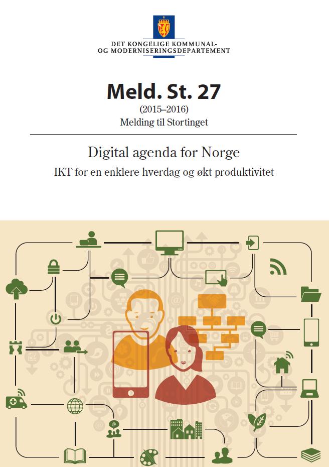 Smart Cities Meld. St. definisjon «En smart by bruker digital teknologi til å gjøre byene til bedre steder å leve, bo og arbeide i.