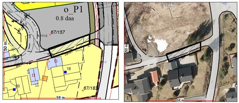 Sammendrag: Lunner kommune ga tillatelse til fradeling av ca. 150m 2 fra eiendommen 67/157 med formål tilleggsareal til boligeiendommen 67/183 den 10.7.2015.