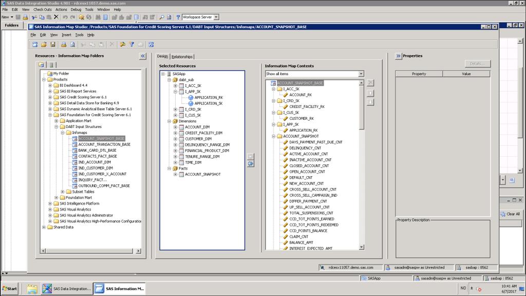 Datamodellering SAS Information Map Studio Kan brukes for å bygge Analytical Base