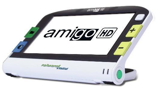 Amigo HD 7 Artikkel nummer: 101661 Amigo HD 7" er utstyrt med nær- og fjernkamera. Leseposisjonen kan justeres trinnløst. Amigo har en meget god skjerm og er enkel å bruke.