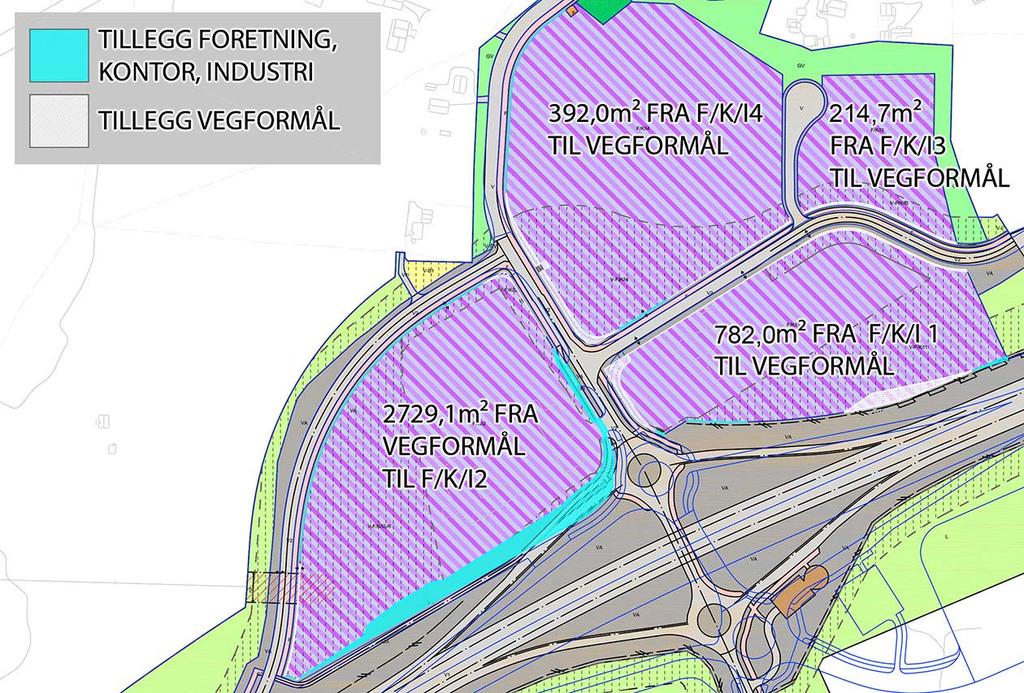 15 Plassering av bru og på- og avkjøringsramper justeres ettersom de følger veglinjene til regulert rv. 3/25. Justeringene medfører også at busslommene på rampene får ny plassering.