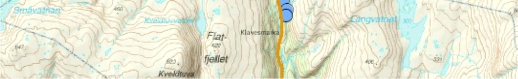 3 km, og vandringshinderet er Storhaugfossen, like oppstrøms det planlagte kraftstasjonsområdet og samløpet med Svanvasselva.