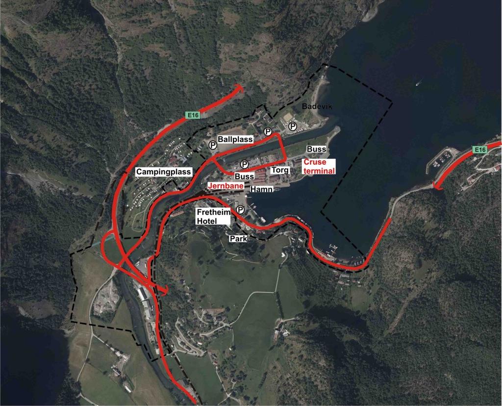 Flåm er i dag eit trafikknutepunkt mellom jernbane, veg og fjorden. E16 går gjennom Flåm. Toga kjem frå Oslo og Bergen (via Myrdal), båtar går i rute til og frå Bergen og Gudvangen.