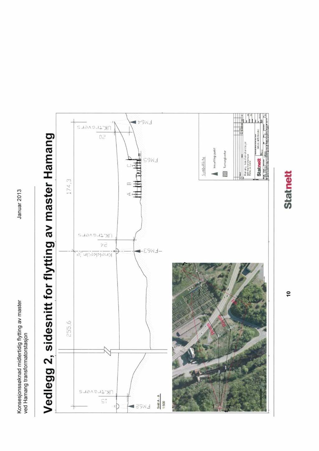 Konsesjonssøknad midlertidig flytting av master Januar 2013 ved Hamang transformatorstasjon Vedlegg