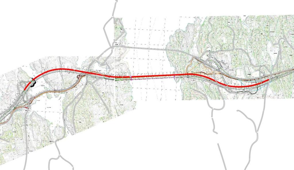 19: Rute langs omkjøringsvei mot Kolltveit Drotningviktunnelen Østgående ellers Distanse (km) Reisetid (fritt flyt) Rv555 4.