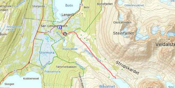 BLÅVATNET Lengde: 8 km Koordinater: N7744033.43 Ø694080.95 Parkering ved Sørlenangsbotn. Her finns det flere store områder med god parkeringsplass.