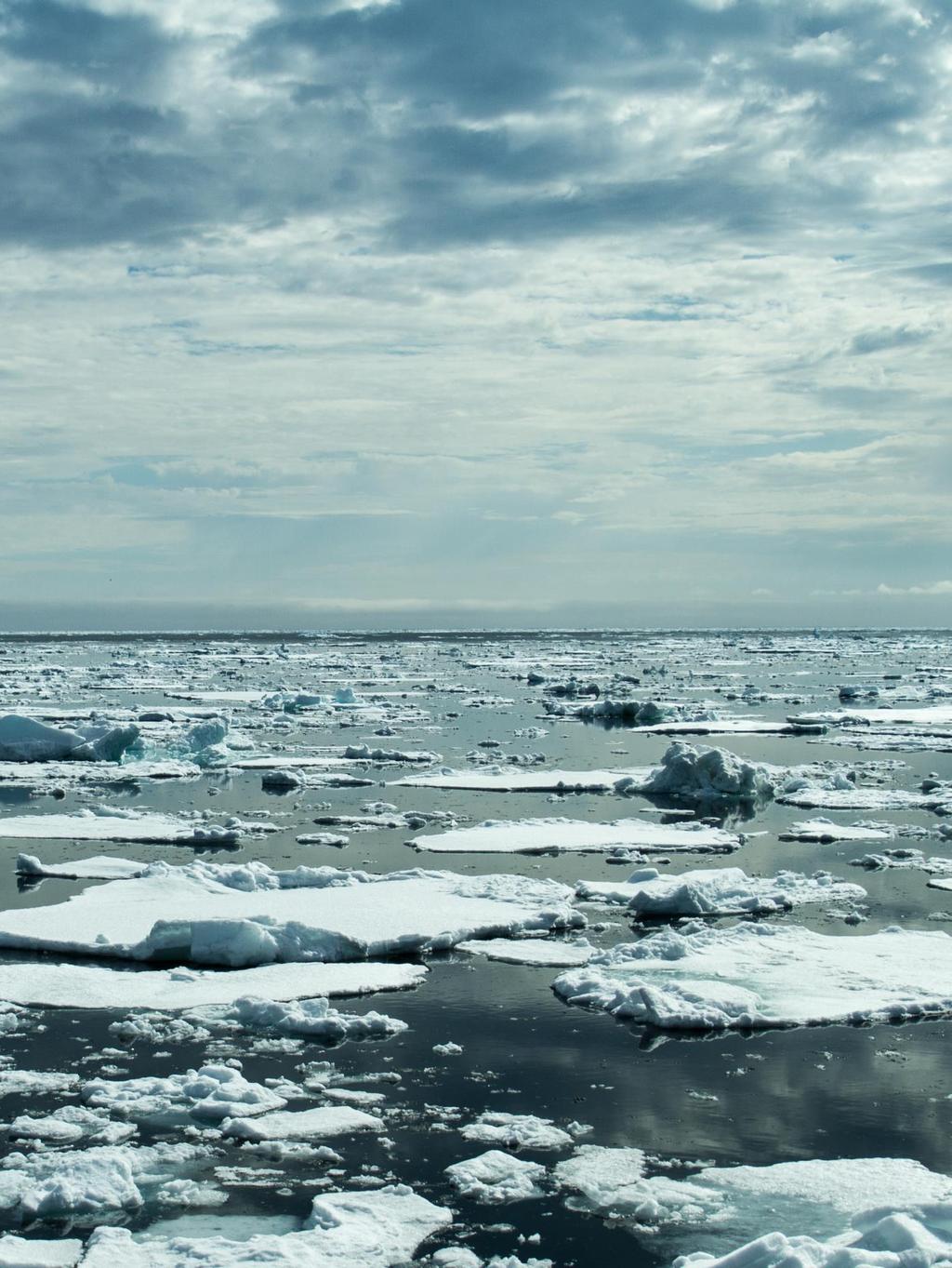 Iskantsonen nær Svalbard.