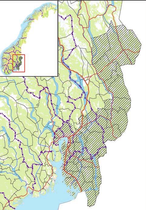 PRINSIPPET OM GEOGRAFISK DIFFERENSIERT FORVALTNING En evaluering av forvaltningsområdet for ynglende ulv skal ligge innenfor rammene av rovviltforliket fra juni 2011.