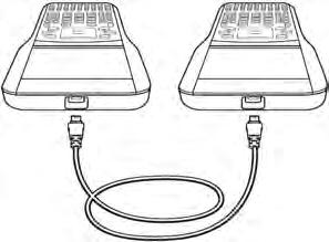 TI-Nspire -grafregnerens USBport er plassert på midten øverst på grafregneren.