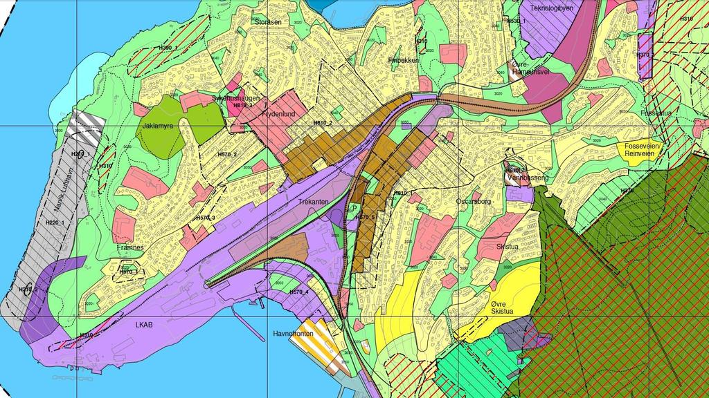 REG. OG K-PLAN-DEFINERTE BOLIGAREALER NARVIK BY SUM: 245 BOLIGER 3.8 VANNKANTEN: 42 STK 3.3 FOSSEVEIEN NEDRE: 20 STK 3.