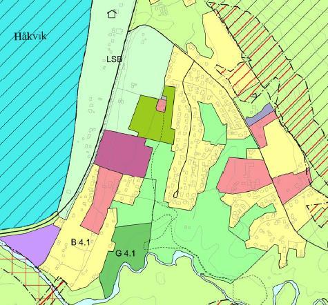 MULIG FREMTIDIG FORTETNING AV BOLIGER, HÅKVIK Regulerte tomter (nivå 3): Ånes (B 4.