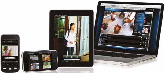 via smarttelefoner og nettbrett Sentraliserings software for Urmet video muliggjør integrasjon av alle standardsystemer HD-SDI, AHD og IP.