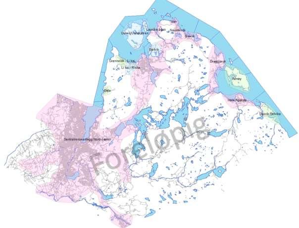 Figur: Områdeinndeling 6 Forvaltningspraksis 6.