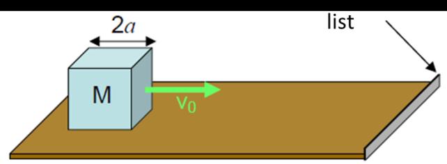 Finn hastigheten til massesenteret idet sylinderskallet når bunnen. Uttrykk hastigheten som funksjon av høyden og tyngdeakselerasjonen. (4 poeng) d.