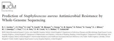 genomeres2013; GordonNC.et al. JClinMicrobiol2014;BradleyP.et al.natcommun 2015 308 isolater 19 antibiotika Sammenlignet med ECOFF Genotypi vs.