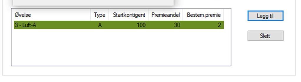 (Premie, 100kr som du opprettet tidligere). Klikk på Legg til i dialogboksen og den lukkes.