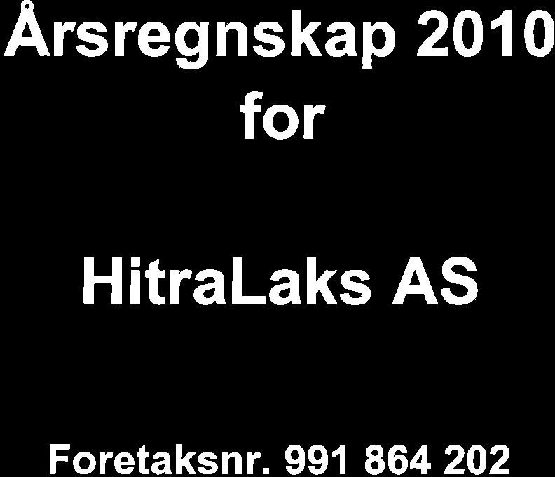 Arsregnskap 2010 for