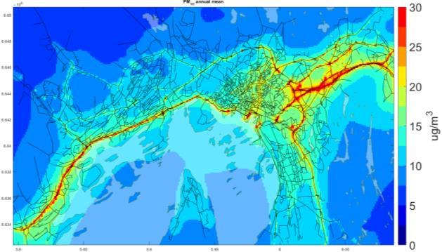 Luftkvalitetsberegninger PM 10 Referanse 2014