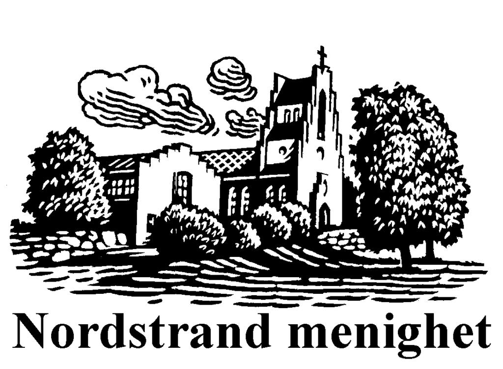 Gammel logo: Forslag til ny logo: Forslaget velges til logo for Nordstrand kirke.