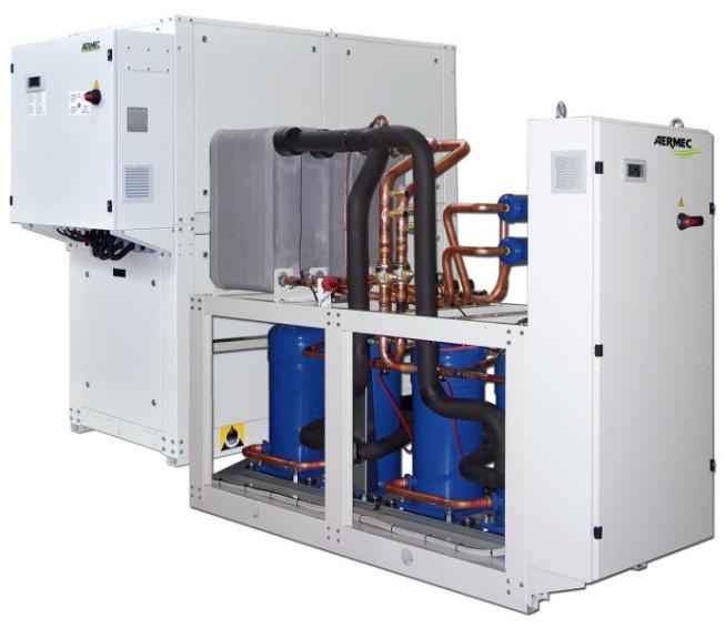 Vannkjølt isvannsaggregat/varmepumpe type NXW og NXW-H kapasitet 106 493 kw NXW 500 1650 Vannkjølt isvannsaggregat - varmepumpe. Leveres komplett ferdig. Leveres med R410a. 13 størrelser.