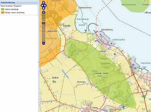 E39 ROGFAST, PLANBESKRIVELSE MEKJARVIK SØR 22 Kartlegging av vakre landskap i Rogaland viser at et område sørvest for varslet planområde, kalt - "Harestad- Varden" er karakterisert som "Vakre