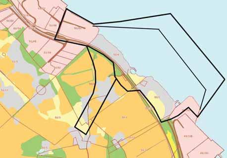E39 ROGFAST, PLANBESKRIVELSE MEKJARVIK SØR 30 Figur 4-13 Markslagskart (Skog og landskap). Gult viser beiteareal, oransje viser dyrka mark.