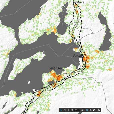 E6 Åsen - Mære LOKAL OG REGIONAL UTVIKLING Regionforstørring Lengre