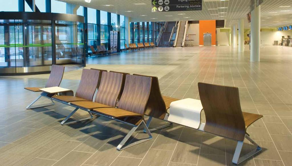 stoler TERMINAL Terminal er et godt gjennomtenkt konsept for flyplasser samt buss- og banehaller med