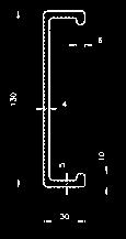 1/3 av tilsvarende stålprofil. Enkel montering ved hjelp av Vangeprofil 4T-028. Korrosjonsbestandig.