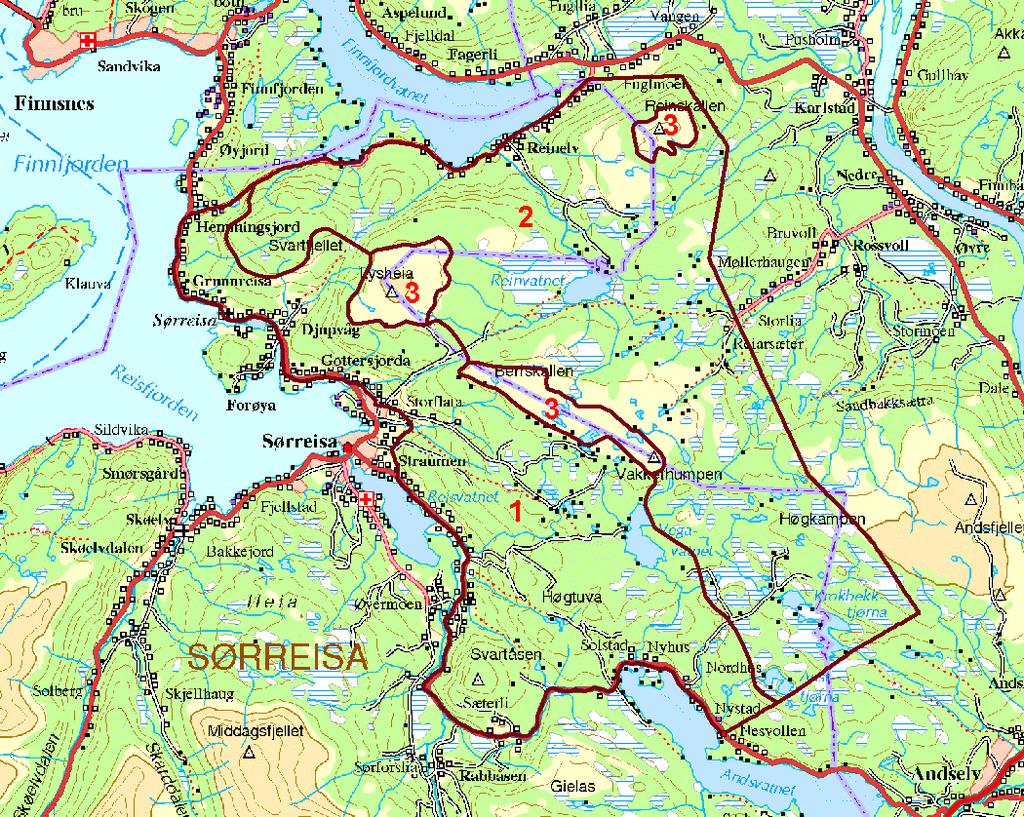 5.4 Vegetasjon og beite i delområdene I dette kapitlet gis en områdevis beskrivelse av naturmiljø, vegetasjon og beiteforhold.