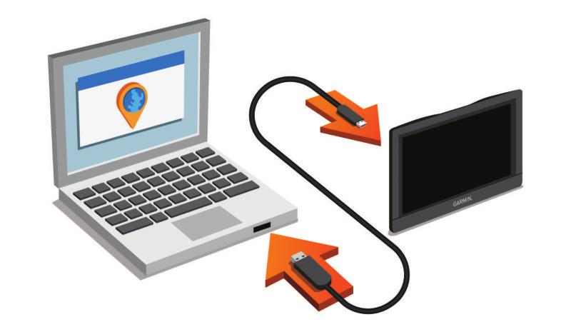 Innhente GPS-satellittsignaler (Innhente GPS-signaler, side 2). Justere volumet (Justere volumet, side 2) og skjermens lysstyrke (Justere lysstyrken på skjermen, side 2).