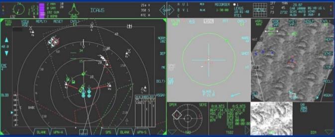 Bilde 4: Display i F-35. Skjermen kan deles opp etter flygers ønske, og fungerer som en touch-skjem. 11 2.