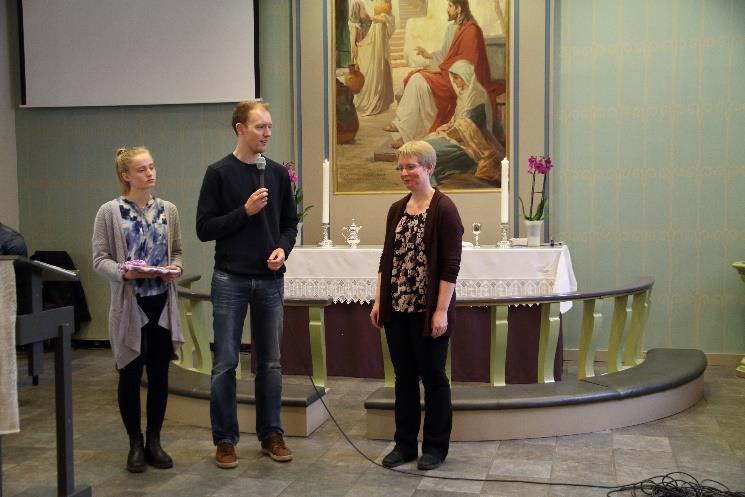 Gudstjenesten ble forøvrig ledet av Marie Vikøren. UTDELING AV 10 ÅRS GAVE Søndag 5. mars mottok barn født i 2007 sin 10 års gave.