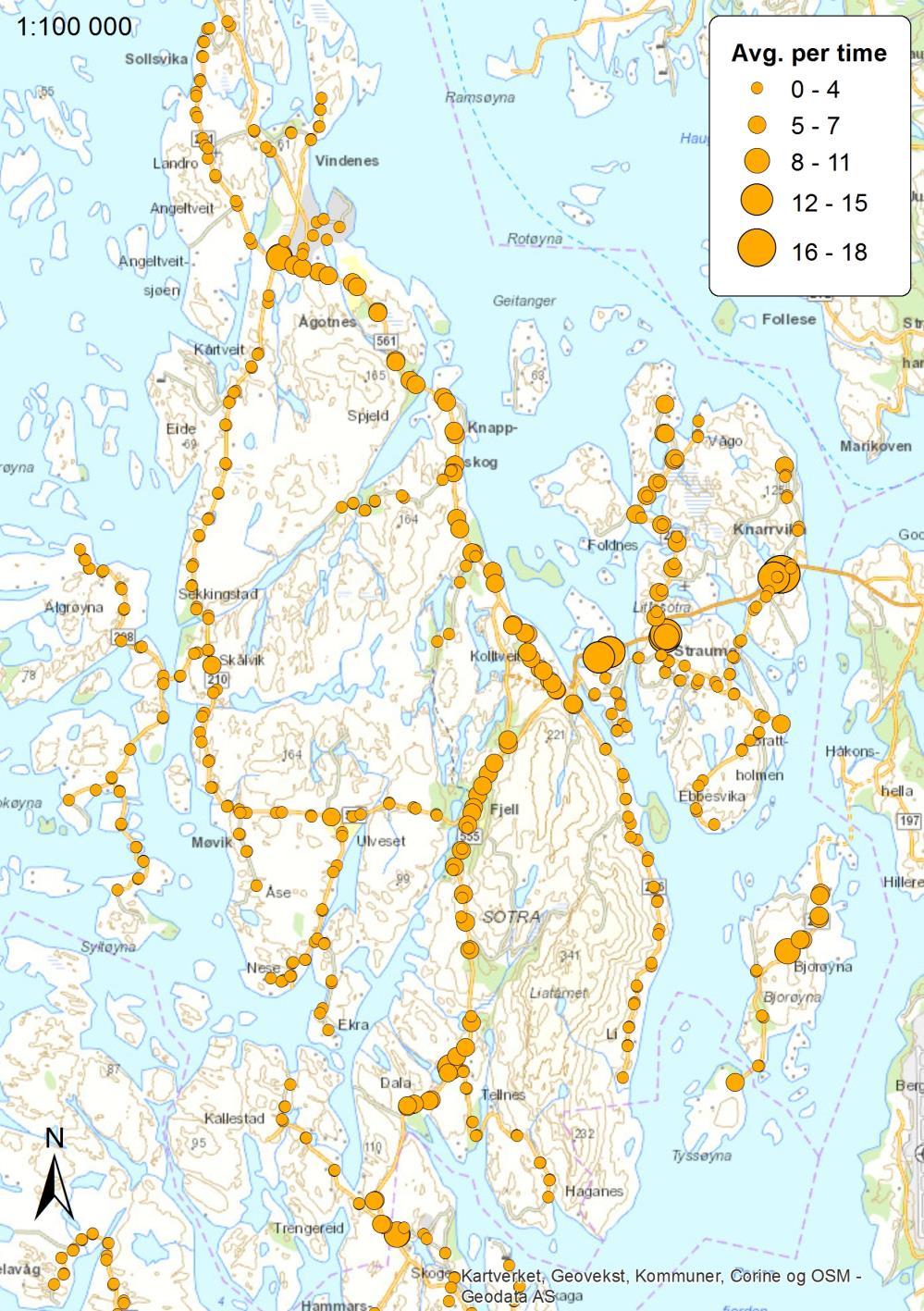 2011-2016 Kollektivtransport Kommunane Fjell, Sund og Øygarden inngår i kontraktsområde Vest, sammen med Askøy.