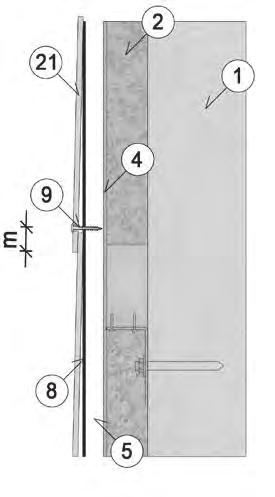 Monteringsdetaljer Tykkelse mm Max lekteavstand Max skrue avstand 8 etg. Max skrue avstand >8 etg.