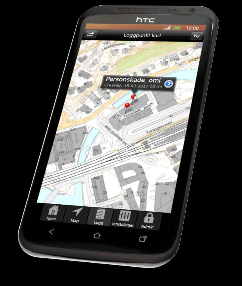 HMS Mulighet for å følge opp i App n Trimble Novapoint GO Alle hendelser kan