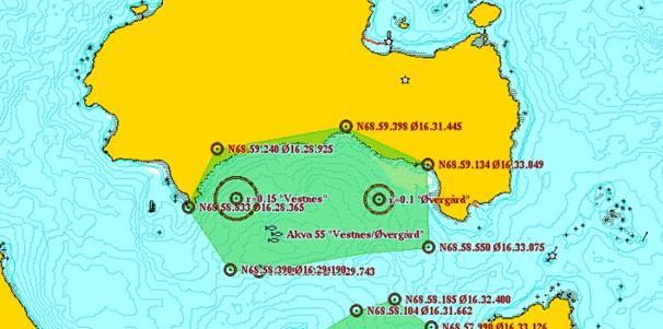 Arealstørrelse (km 2 ) Harstad 193-A2 og A3 Vestnes/øvergård Eksisterende lokalitet A 434 Innspill akva To eksisternde lokaliteter nordøst/nordvest i Kvernsund slått sammen til et felles A område.