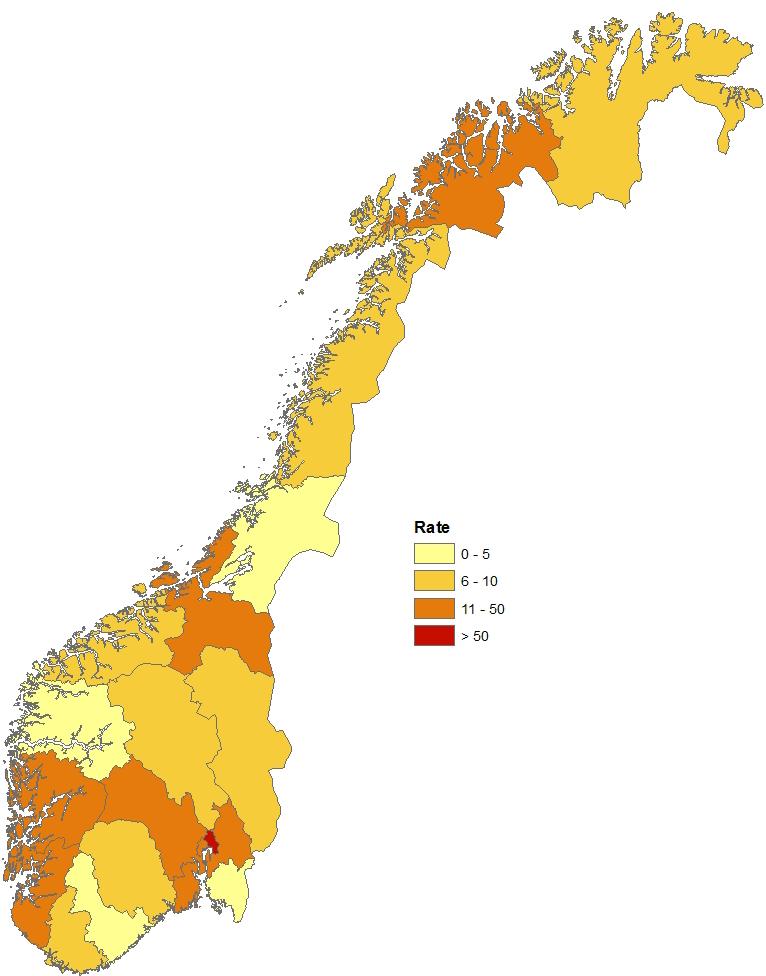 Gonoré meldt MSIS i 2016 etter