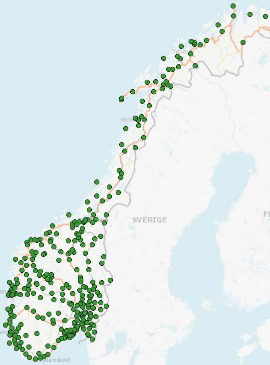 Værstasjoner Verdier som måles: lufttemperatur luftfuktighet (gir duggpunktstemperatur) vegbanetemperatur (overflate) kamera nedbør vindhastighet og retning - stråling - dybdetemperatur i vegbane -