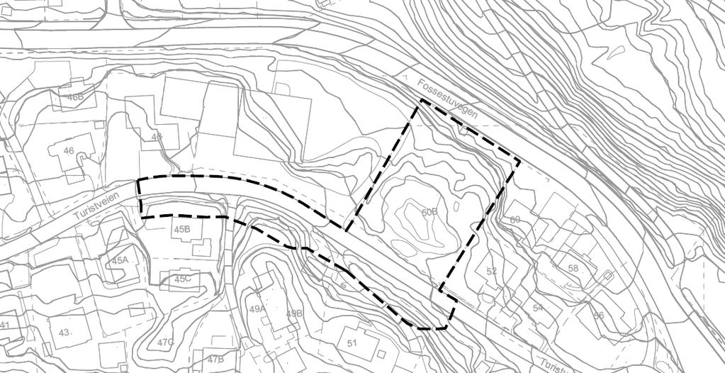 Planområdet, eksisterende forhold Planområdet ligger i Kroppanmarka i Trondheim kommune. Størrelse på planområdet er ca. 2.3 daa. Planområdet omfatter disse eiendommene: Turistveien 50b, gnr.