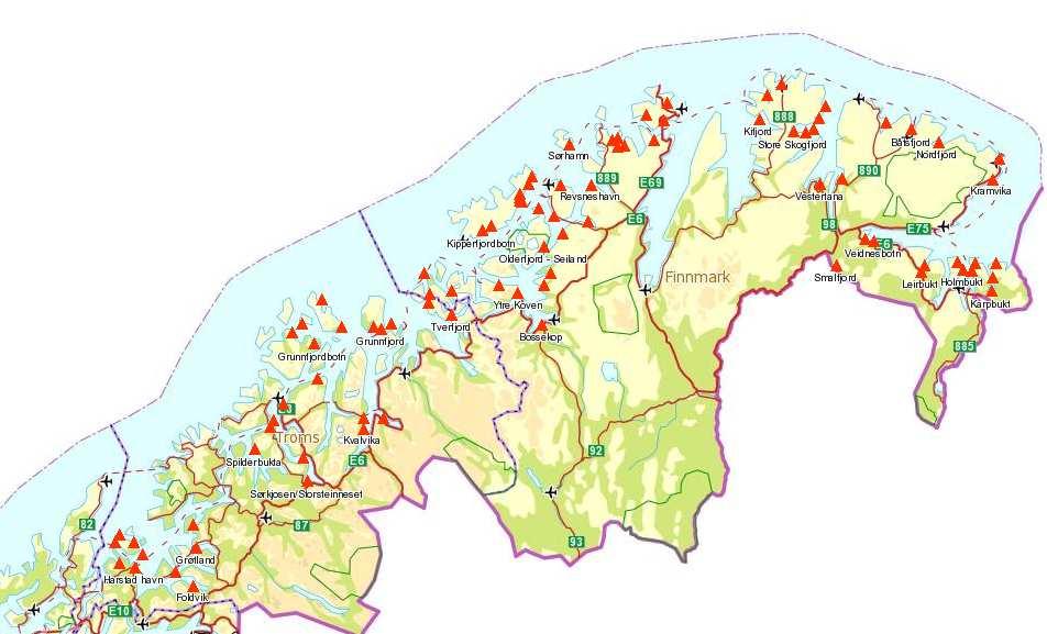 60 i Finnmark 30 i Troms