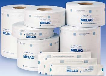 Autoklaver Steril forsegling MELAfol transparent steril emballasje MELAfol, emballasje fremstilt i en papir-film-kombinasjon, beskytter mot alle bakterier, er slitesterk, varmeforsegles,