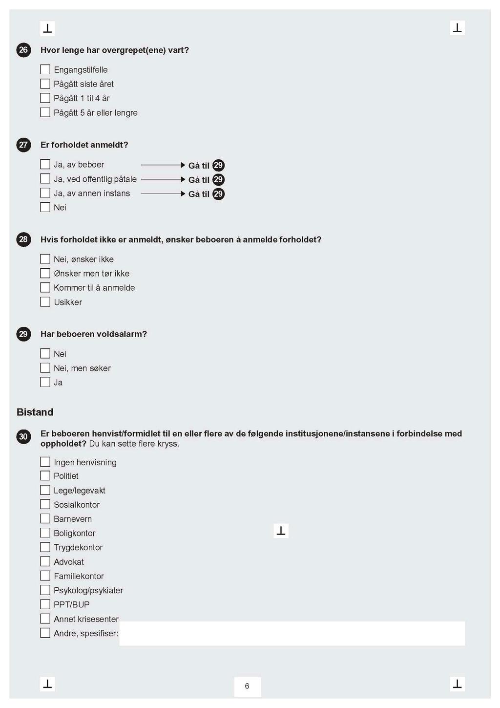 Rapportering fra krisesentrene 2007