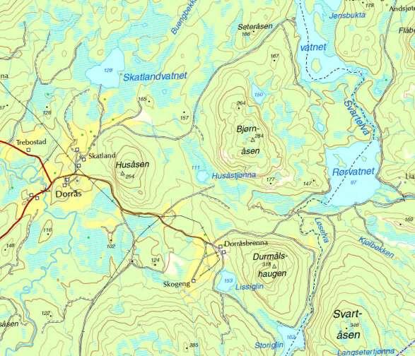 Eksempel lendevurdering Framrykningsakser Resultatet av lendeanalysen: