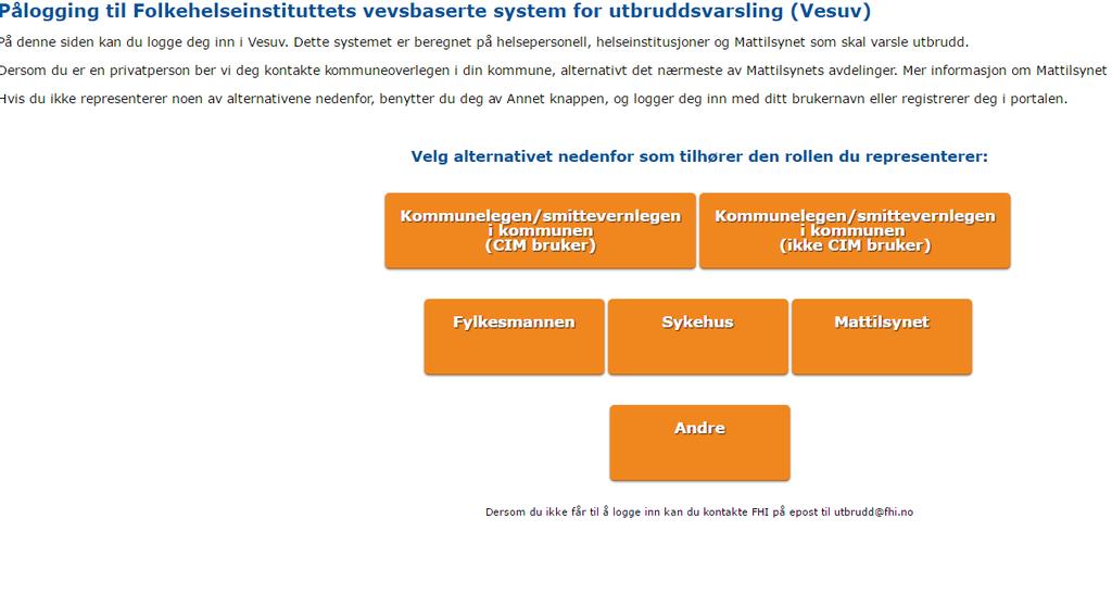 Pålogging i portal (uten CIM) www.