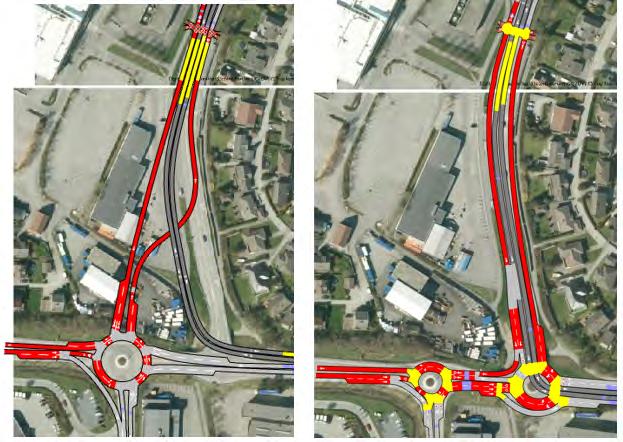 65 9.2.4 Mellom E39 og Lindeveien (Kvadrat) Figur 9-9 viser gjennomsnittshastigheten for trafikk på strekningen mellom E39 og krysset med Lindeveien samlet og i hver retning.