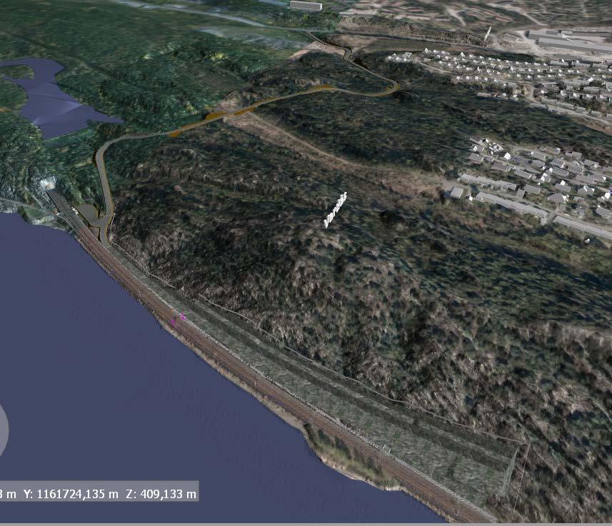 Sandbukta og Mosseskogen Osloveien Bygge vei fra Osloveien til Sandbukta Molbekktjern Mosseskogen Sprenge /